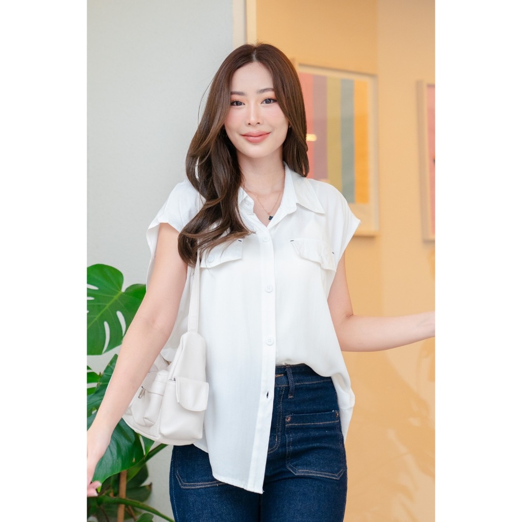 [พิมพ์โค้ด SISDEC ลด 60.- ] B345 เชิ้ตรุ่นใหม่ ผ้าคือทิ้งตัวใส่สบายสุดๆ เนื้อสัมผัสนุ่มไม่ร้อน ดีเท