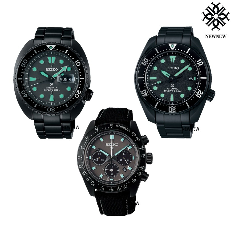 SEIKO The Black Series Diver's Mechanical SRPK43K SSC923P SPB433J ของแท้ประกันศูนย์ 1ปี