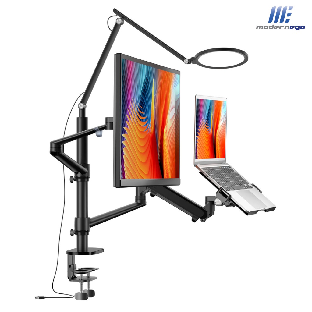 2 in 1 Hybrid Arms for Laptop & Monitor Desk Mount