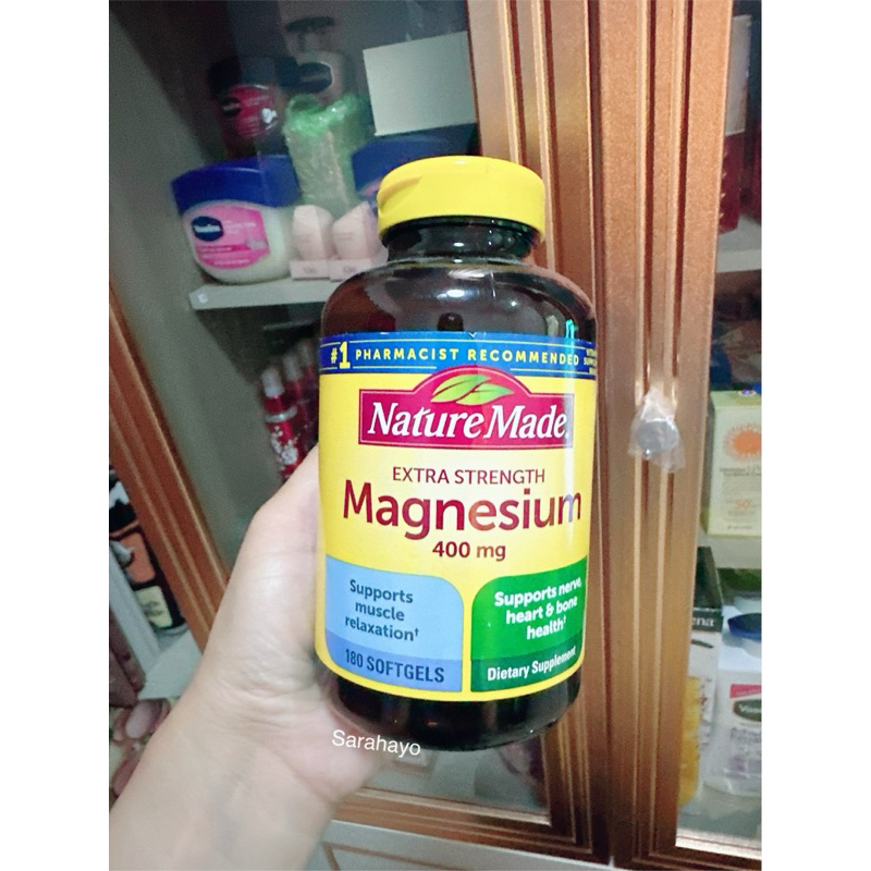 Exp.Feb2024 Nature Made Extra Strength Magnesium 400 mg., 180 Softgels