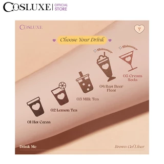 COSLUXE Drink Me - Brown Gel Liner ดินสอเขียนขอบตา เนื้อ เจล ไลเนอร์
