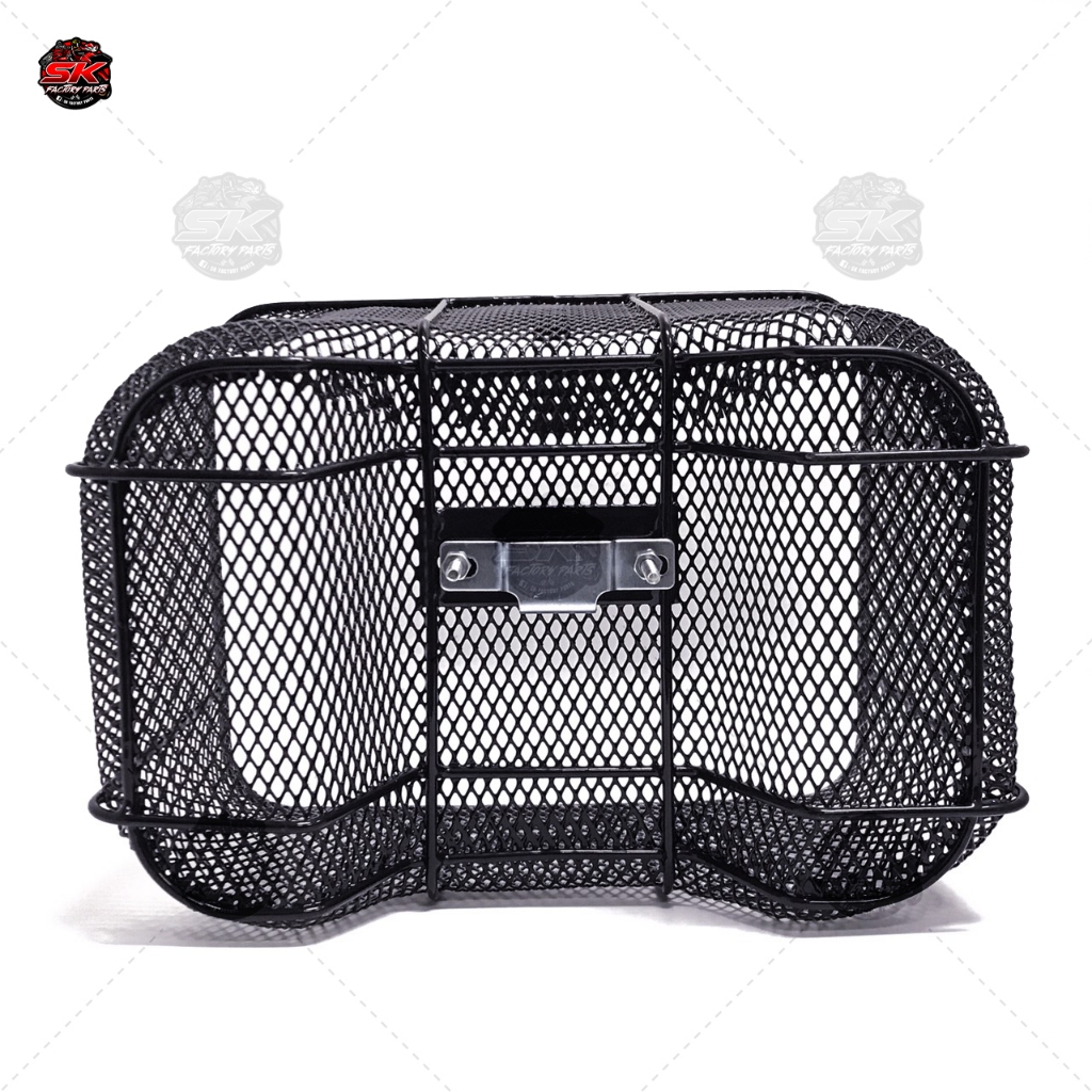 ตะกร้าหน้าดรีม ดรีมซุปเปอร์คัพ ริวก้าclassic gpx rock ตะข่าย สีดำ ชุบหนา 2 แบบให้เลือก ใบใหญ่และเล็ก - รูปที่ 6