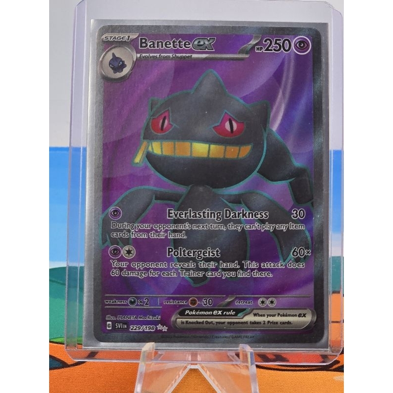 Pokemon Card "Banette EX Full A 229/198" ENG SV1EN