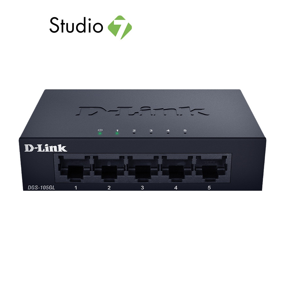 สวิตซ์ฮับ D-Link Network DGS-105GL Gigabit Switch 5 Port by Studio7