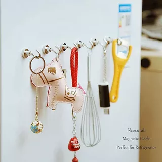 แม่เหล็กตะขอ Neodymium Magnet ตะขอแม่เหล็ก ตะขอแม่เหล็กทรงพลัง ตะขอเกี่ยว แขวนกุญแจ แม่เหล็กแรงสูง Hook Magnet