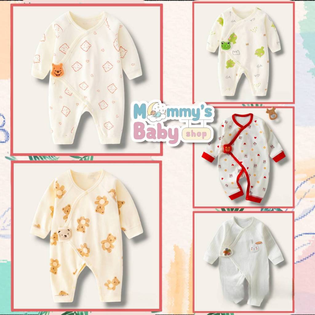 บอดี้สูทเด็ก ไซส์52-66 ชุดเด็กแรกเกิด ผ้าCotton 100% ชุดเด็ก เสื้อเด็ก