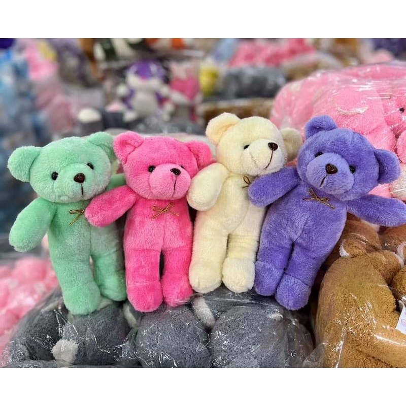 ตุ๊กตาหมี ยกโหล12ตัว ขนาด9นิ้ว แจกเด็ก จัดช่อดอกไม้ งานสวยน่ารักมาก