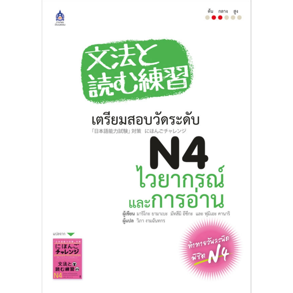 หนังสือ เตรียมสอบวัดระดับ N4 คันจิ.คำศัพท์ / ไวยากรณ์ การอ่าน  การฟัง / การฟัง สนพ.ภาษาและวัฒนธรรม สสท. #BookLandShop