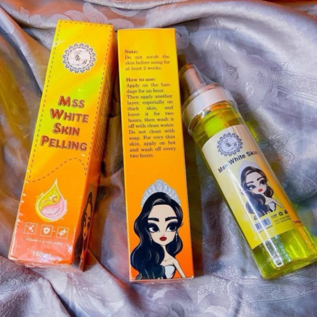 น้ำยาลอกผิวกาย MSS WHITE SKIN