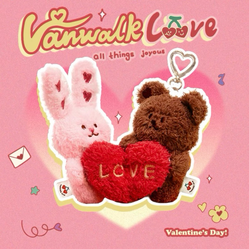 พวงกุญแจ Vanwalk love พวงกุญแจคู่ valentines ❤️แท้💯 | Vanwalk key chain