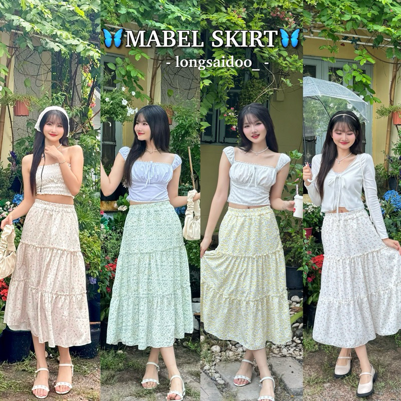 MabelFloral Skirt - กระโปรงลายดอกไม้