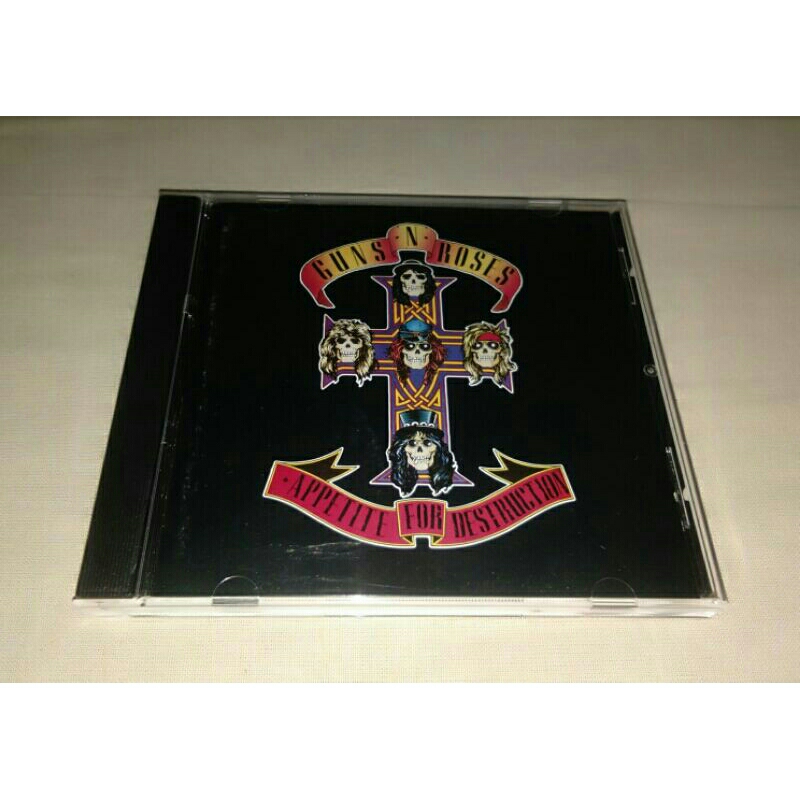CD เพลง Gun &amp; Roses อัลบั้มแรก appetite for struction แผ่นแท้