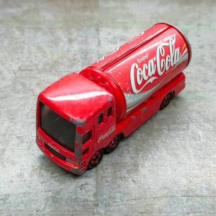 Tomica โมเดล รถเหล็กโทมิก้า รถขนส่ง Enjoy! Event Car Coca-Cola(Red)