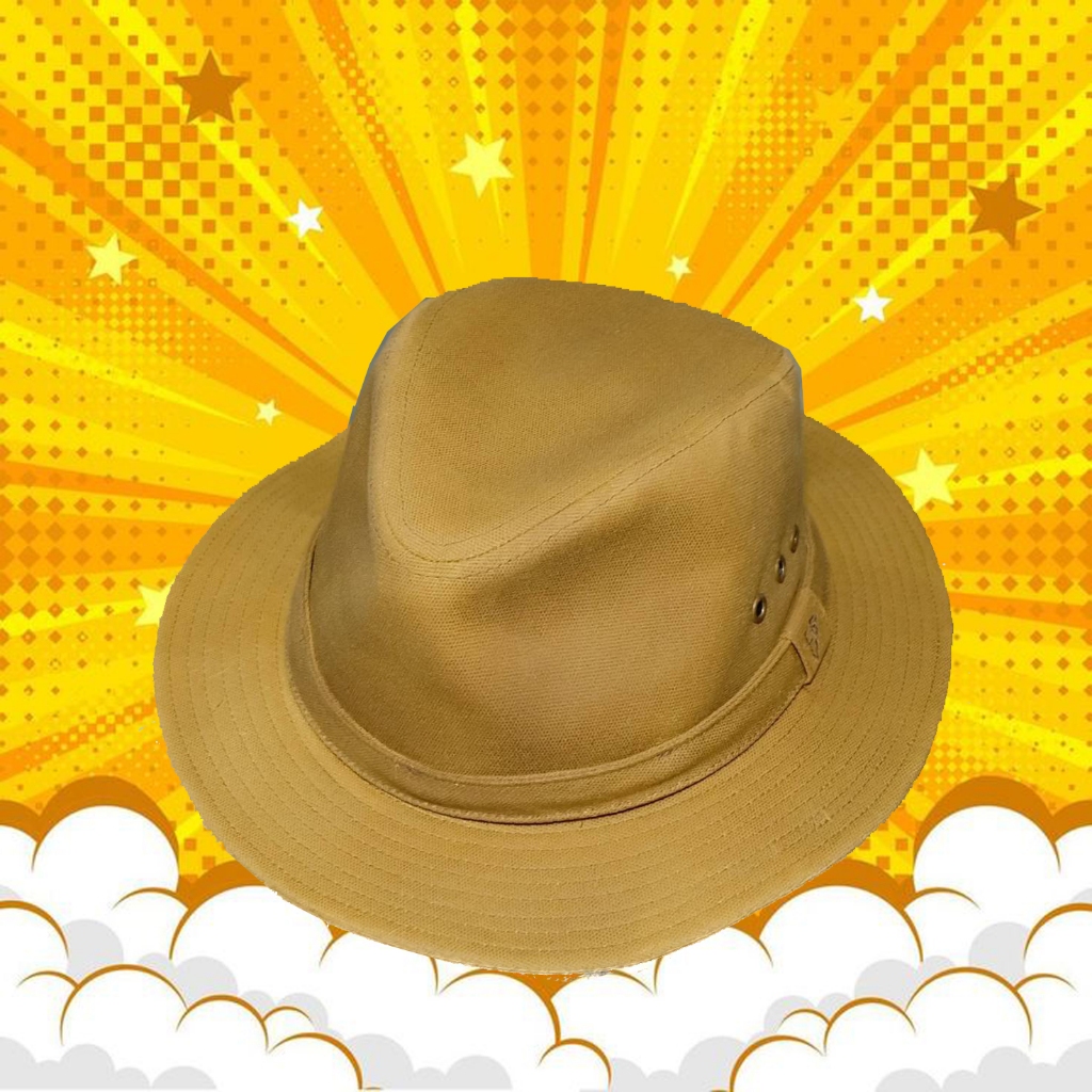 หมวก Eddie Bauer Tincloth Waxed Canvas Packer Fedora Hat