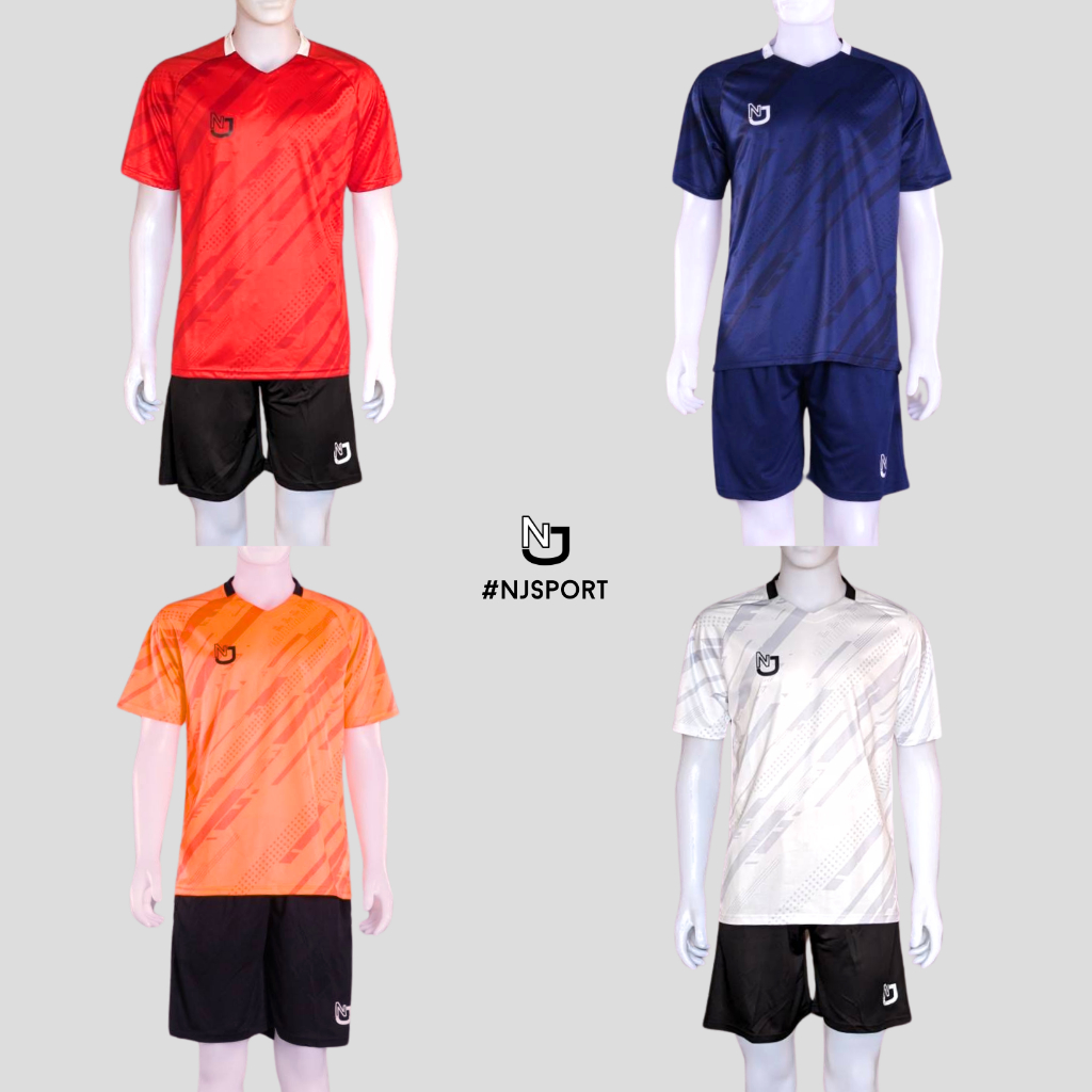ชุดกีฬา NJ เสื้อ+กางเกง ได้ทั้งชุด พร้อมส่ง #7107