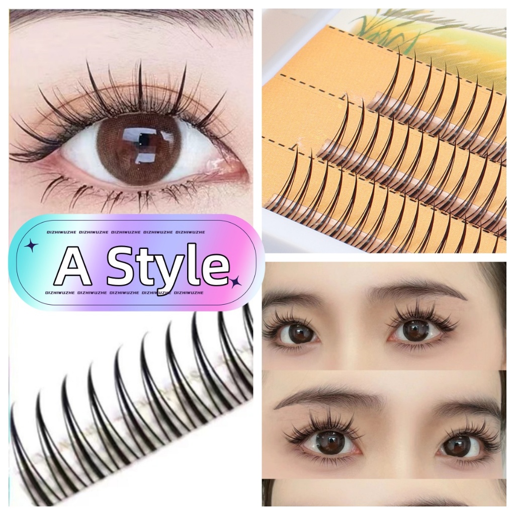 พร้อมส่ง ขนตาปลอมจับช่อ เรียงเส้นสวย เนี้ยบ เรียบหรูดูแพง *ไม่มีกาวในตัว*eyelashลุคธรรมชาติ