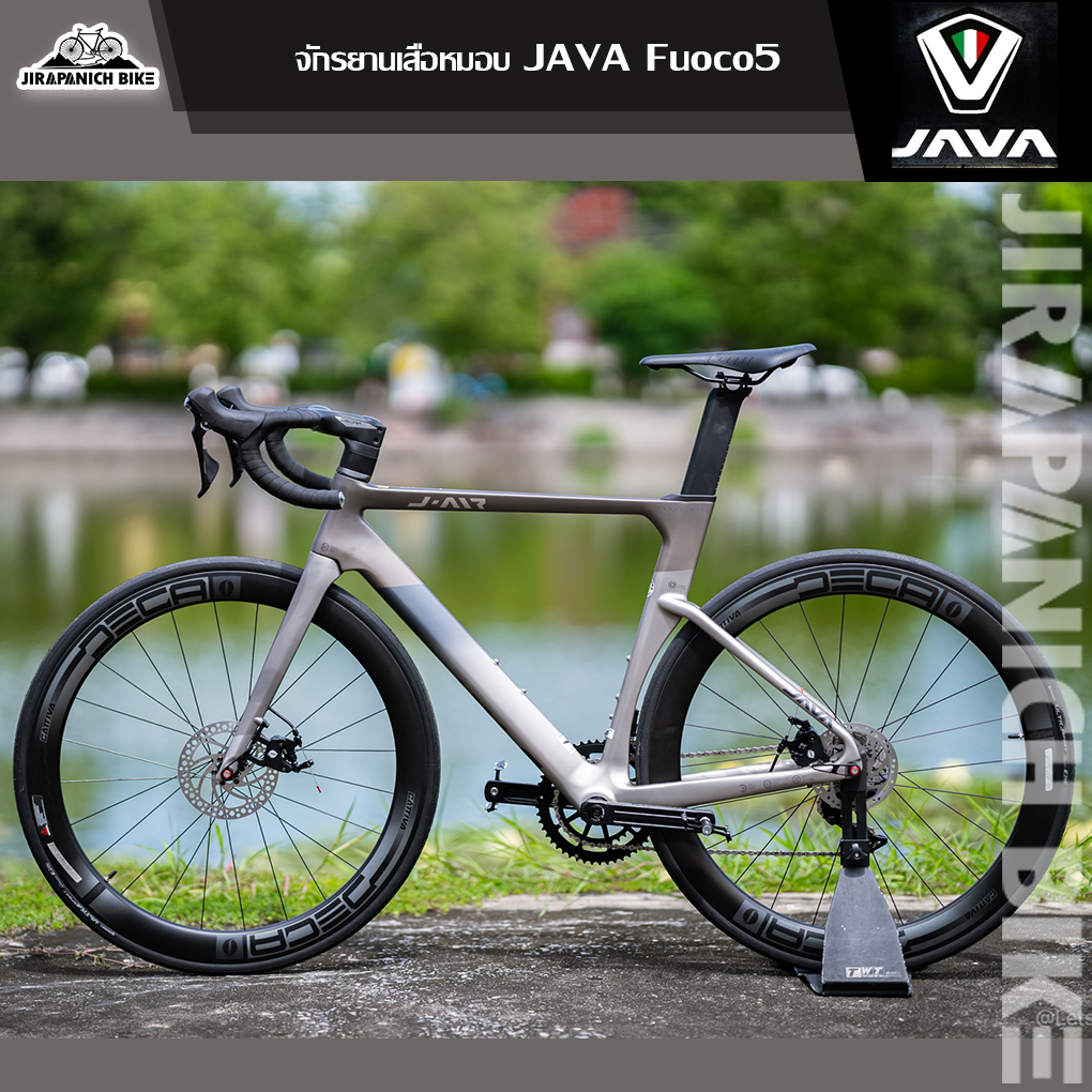 (ลดสูงสุด500.- พิมพ์JIRA500MAY)จักรยานเสือหมอบ JAVA รุ่น FUOCO5 Disc Brake (เฟรม FullCarbon,Shimano105 22SP)