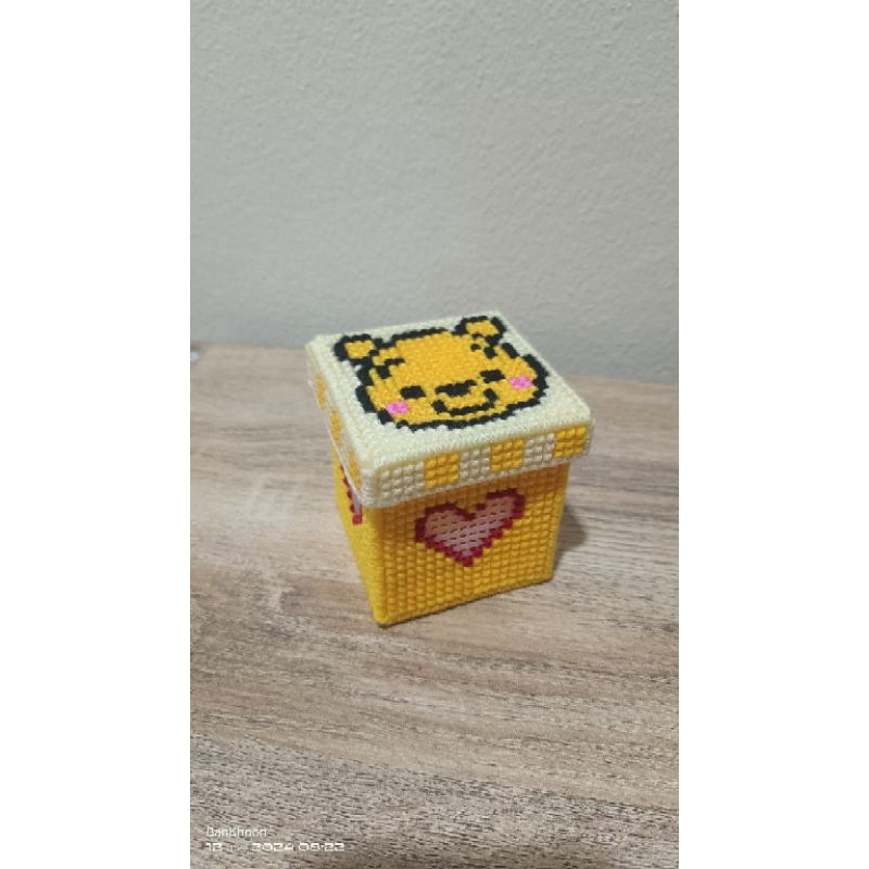 ชุดปัก แผ่นเฟรม กล่องเอนกประสงค์ หมีพูร์