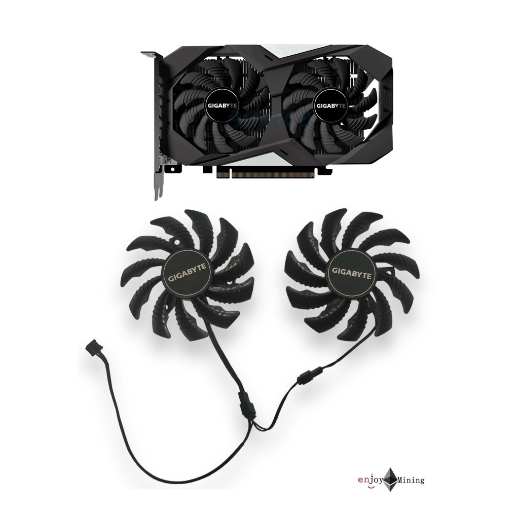 พัดลมการ์ดจอ GIGABYTE GTX 1650 4GB OC graphics card fan PLD08010S12HH
