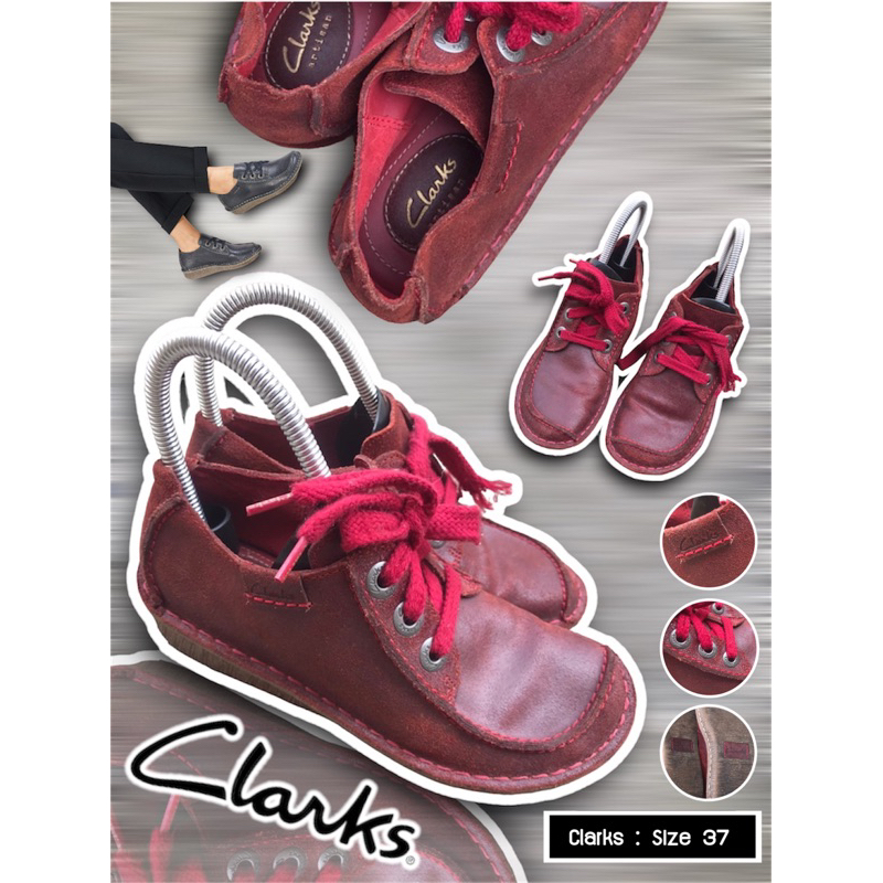 รองเท้าหนัง Clarks Size : 37 (มือสอง แท้ ปั๊มทุกจุด ป้ายครบ)