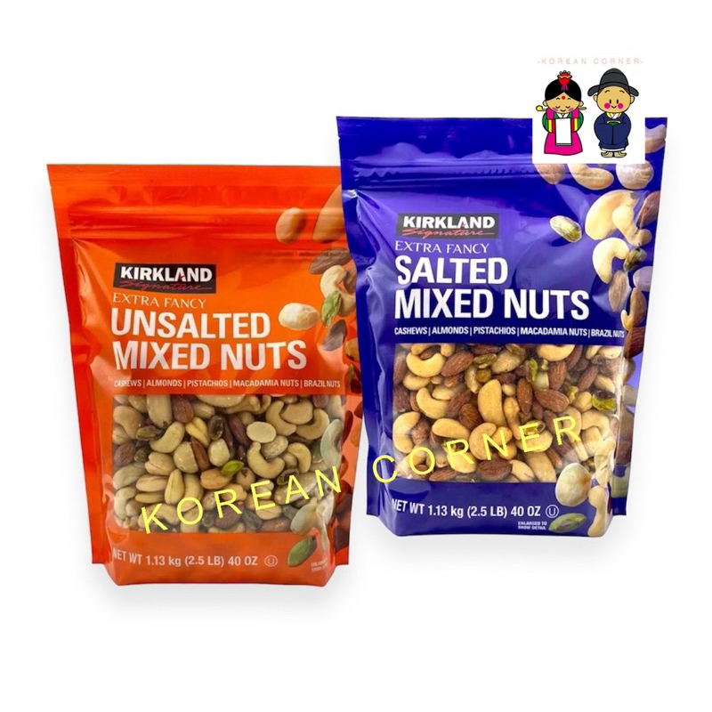 Mixed Nuts ถั่วรวม เม็ดมะม่วงหิมพานต์ อัลมอนด์ พิสตาชิโอ แมคคาเดเมีย ถั่วบราซิล Cashews Almonds Pist