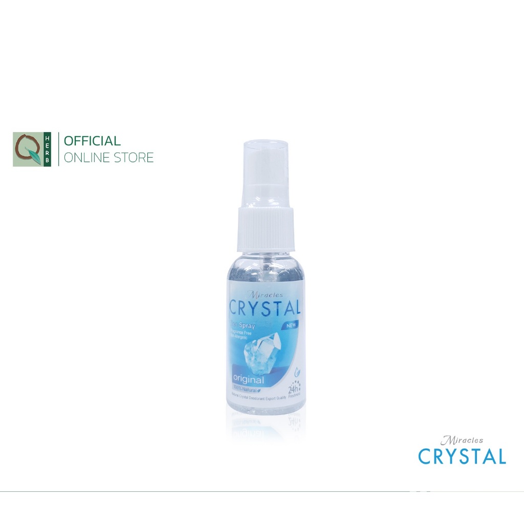 Miracles Crystal (คริสตัล) Deo Spray สเปรย์สารส้ม ระงับกลิ่นกาย 30 มล.