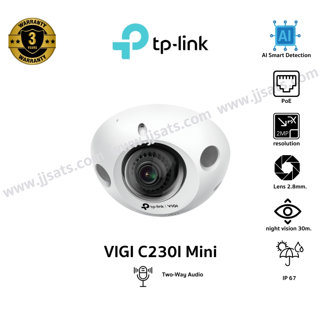 TP-Link กล้องวงจรปิด  VIGI C230I Mini   (2.8 mm.)