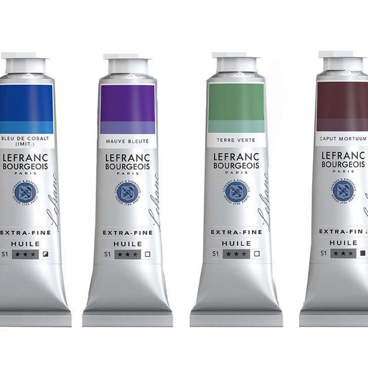 สีน้ำมัน  Lefrance Extra Fine (ซีรีย์ 1)  หลอดเงิน 40 ML.  มีให้เลือก 120 สี