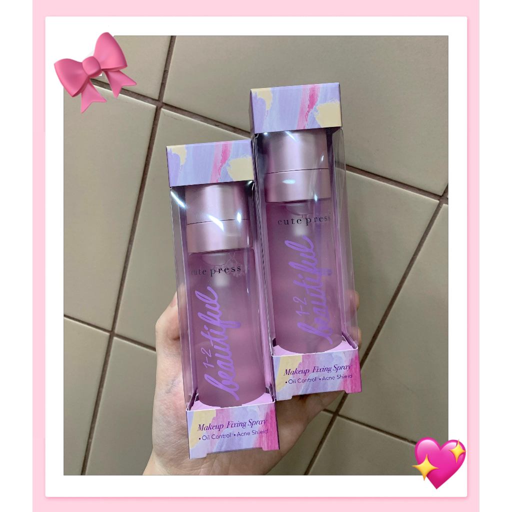 cute press 1-2 beautiful makeup fixing spray 60ml สเปรย์เซ็ตติ้ง