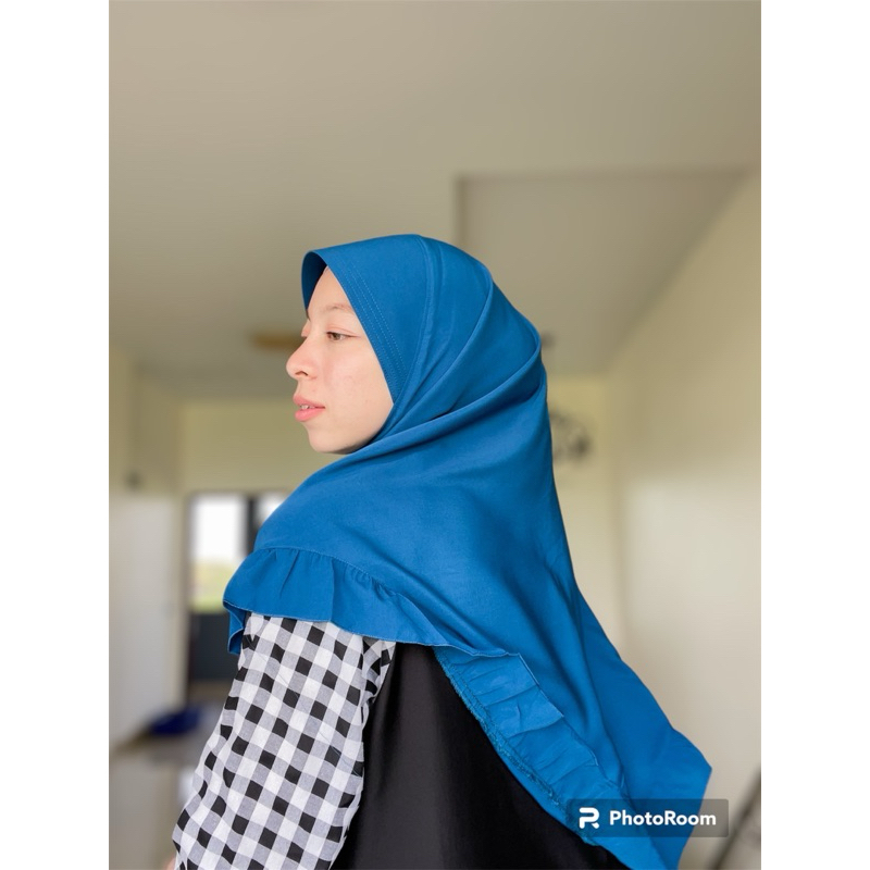 hijab ฮิญาบมินิกุ๊กไก่ ฮิญาบระบาย ผ้าคลุมผม