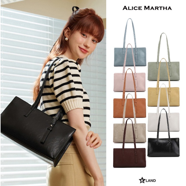 ALICE MARTHA BAG ONDER อลิซ มาร์ธา กระเป๋า กระเป๋าถือ  กระเป๋าสะพายข้าง กระเป๋าเกาหลี แบรนด์เกาหลี (AMT