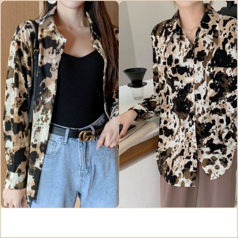 เสื้อเชิ๊ตผ้าชีฟองเรียบหรูใส่สบาย