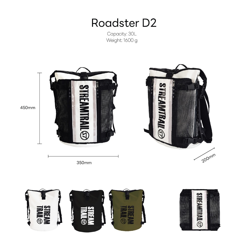 Stream Trail - Roadster D2 กระเป๋าเป้กันน้ำ 30L — صورة 3