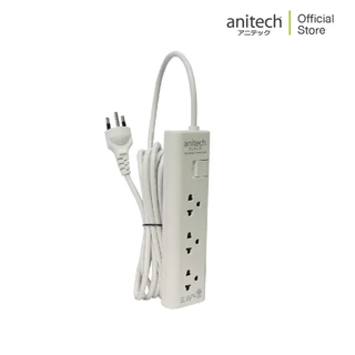 Anitech แอนิเทค ปลั๊กไฟ มอก.3 ช่อง 1 สวิทช์ รุ่น H1133-WH สาย 3 เมตร รับประกันสูงสุด 10 ปี
