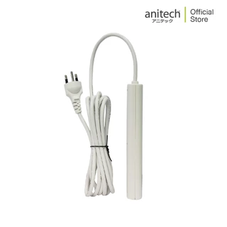 Anitech แอนิเทค ปลั๊กไฟ มอก.3 ช่อง 1 สวิทช์ รุ่น H1133-WH สาย 3 เมตร รับประกันสูงสุด 10 ปี