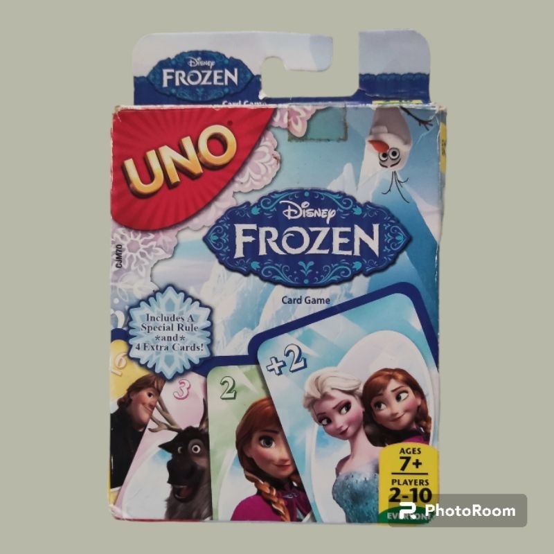 (ของแท้พร้อมส่ง) เกมการ์ด Uno Frozen ยี่ห้อ Mattel มือ2