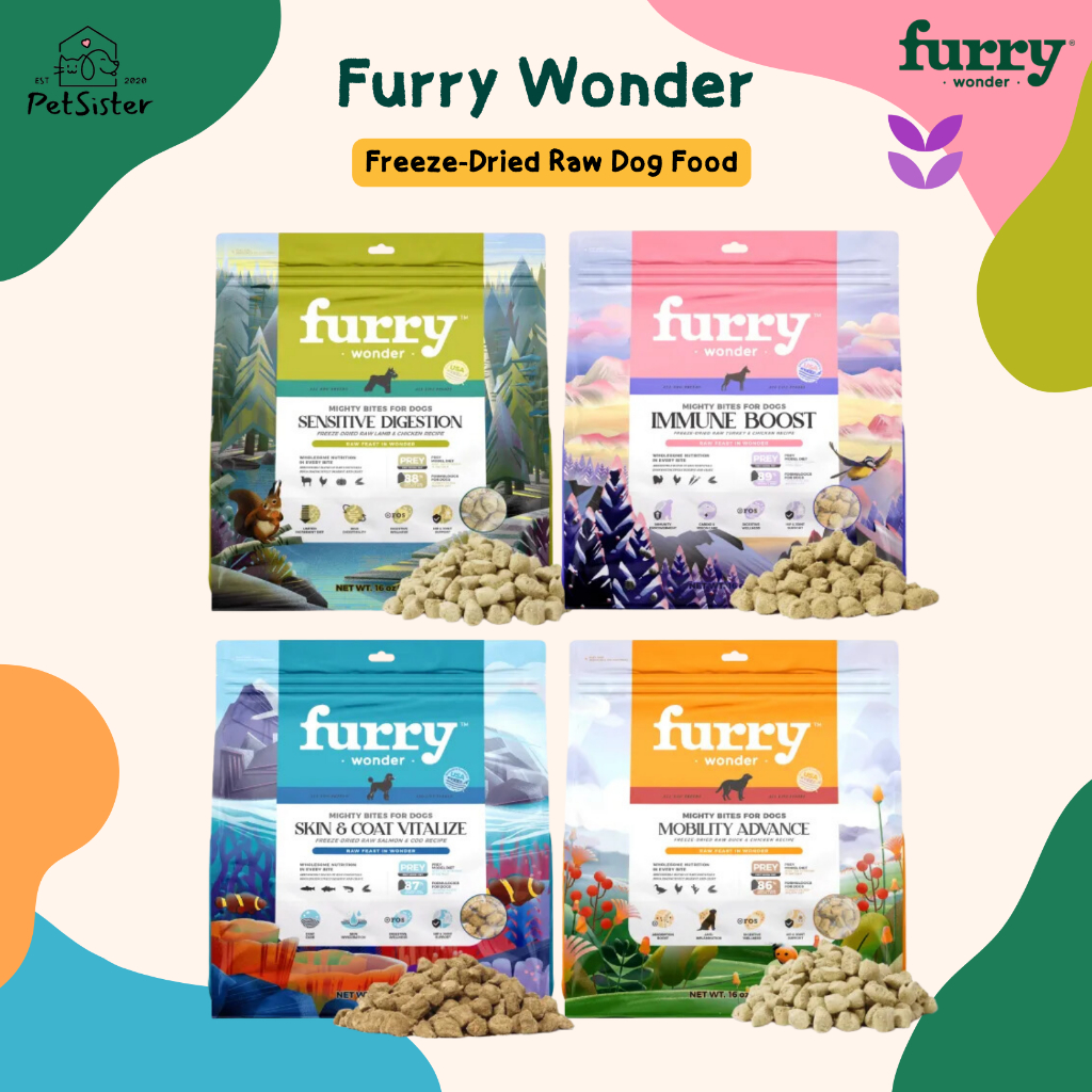 🐶Furry Wonder Freeze Dried Raw Dog Food ฟรีซดรายอาหารสุนัขเกรดพรีเมี่ยม x Petsister