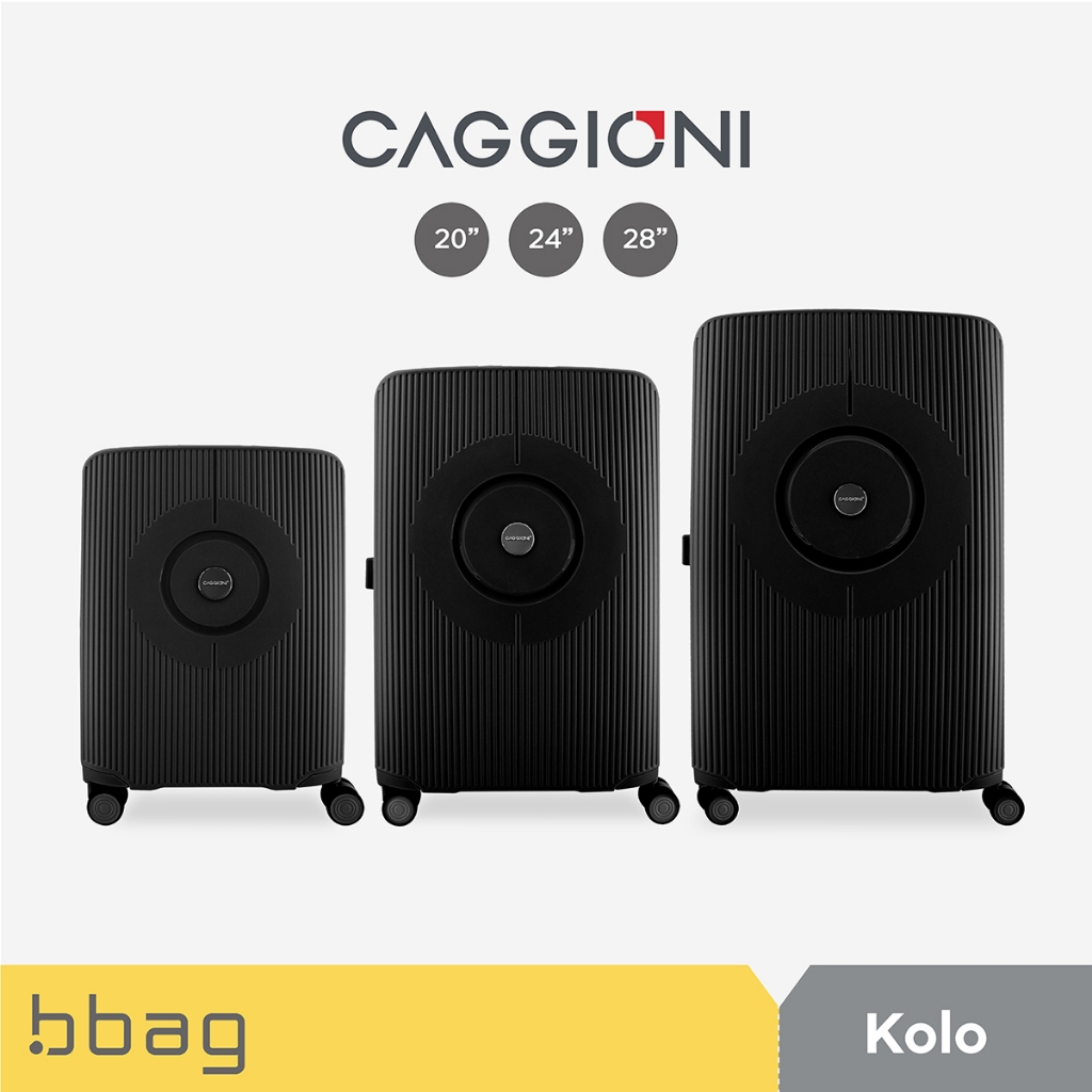 CAGGIONI กระเป๋าเดินทาง รุ่นโคโร๊ะ (Kolo C22111) - สีดำ