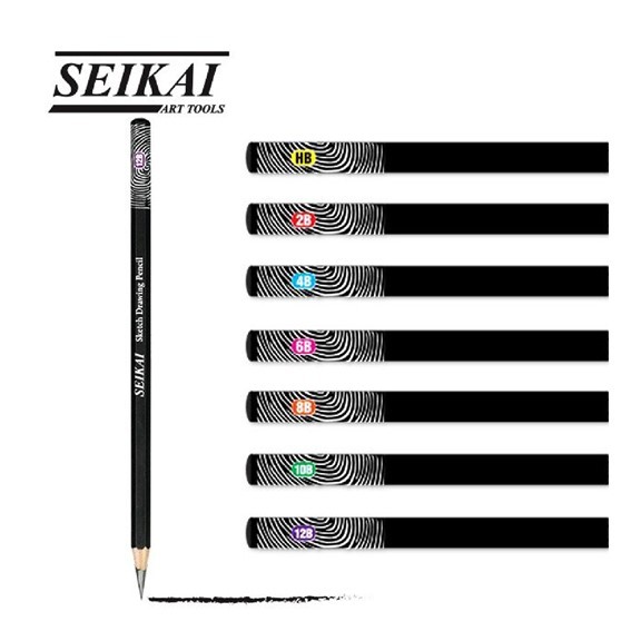 ดินสอ แรเงา SEIKAI SE2800 HB , 2B , 6B ดินสอสเก็ตซ์ เกรดวาดรูป (ราคาต่อ 1 กล่อง จำนวน 12 แท่ง) เลือกสินค้าด้านใน