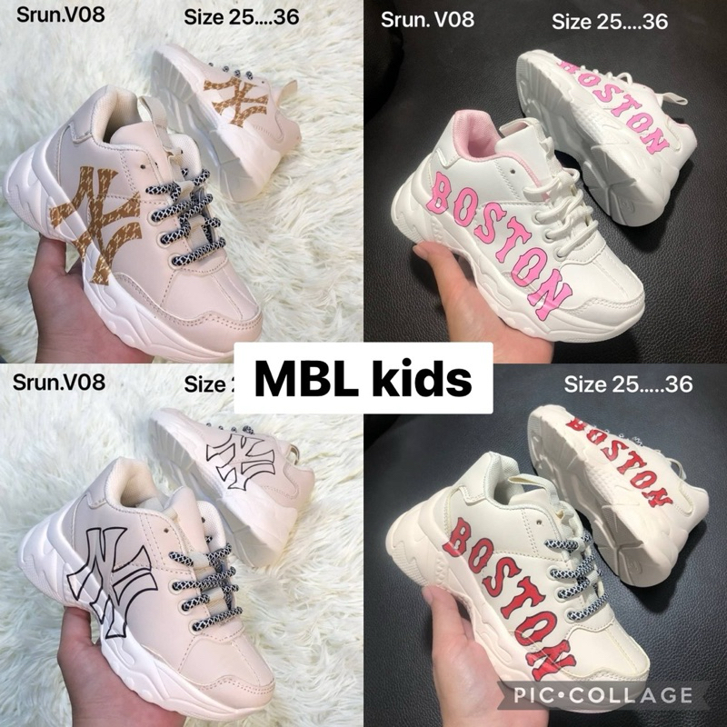New MBL รองเท้าเด็ก25-36 รองเท้าเด็กผู้หญิงผู้ชายแบบผูกเชือก มีของพร้อมส่ง
