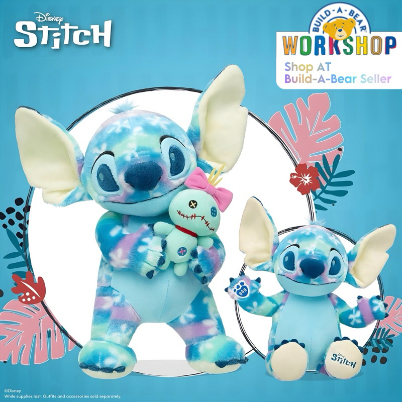 𝟭𝗦𝘁.(มือหนึ่ง)✨รุ่นใหม่2024✨ ตุ๊กตาบิ้วอะแบร์ ดิสนีย์ ตุ๊กตาสติช Easter Disney Florals Stitch ⭐️Build-A-Bear✈️🇺🇸USA