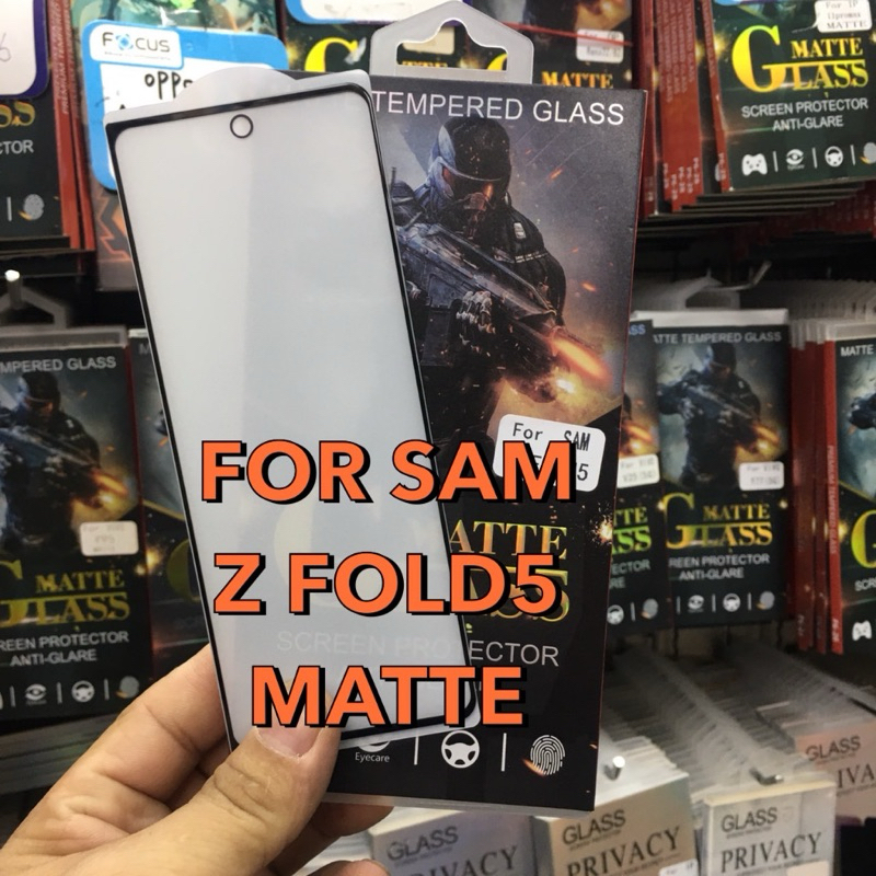 ฟิล์มกระจกด้านเต็มจอ SAMSUNG Z Fold5/Z Fold4 ฟิล์มกันรอยหน้าจอ กันกระแทก Full Glue Black พร้อมส่งจากไทย
