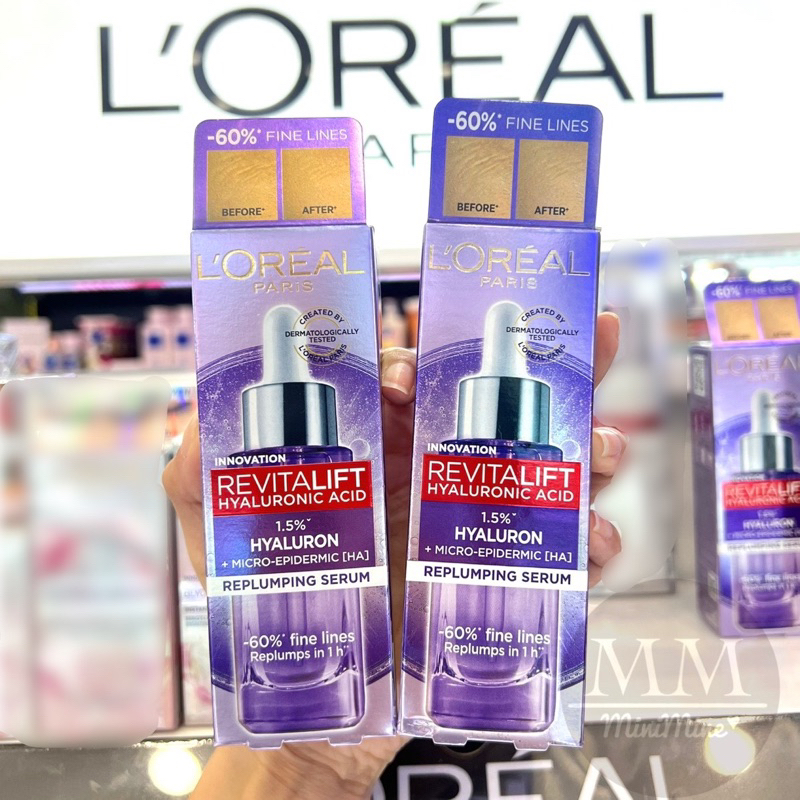 พร้อมส่ง ลอรีอัล ปารีส รีไวทัลลิฟท์ ไฮยาลูรอนิค แอซิด เซรั่ม L'Oreal Revitalift Hyaluronic acid Serum