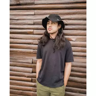 G001 Black หมวกเดินป่า cotton ฟอกเฟด เบา ใส่สบาย ระบายอากาศดี