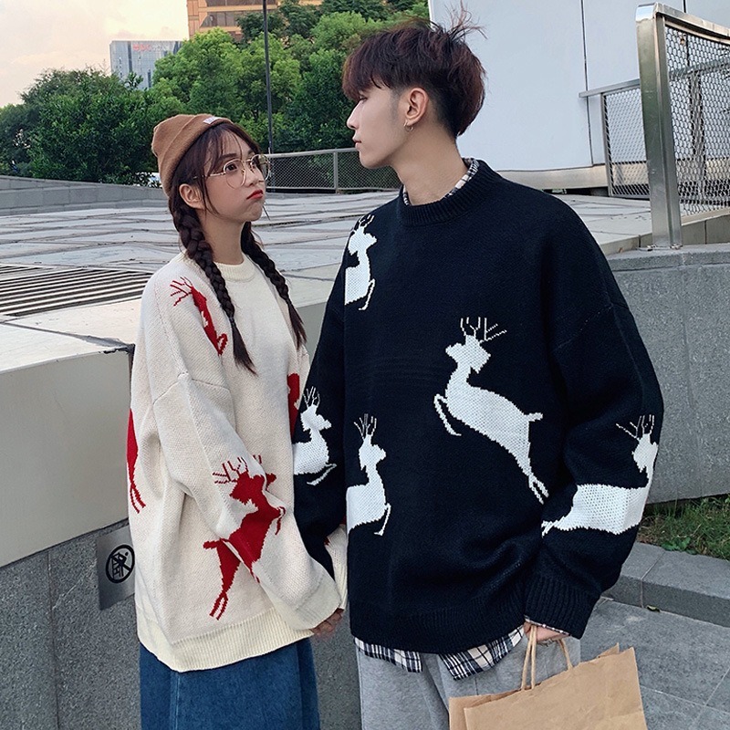 เสื้อไหมพรมเสื้อกันหนาว แฟชั่น เสื้อกันหนาวคอกลม