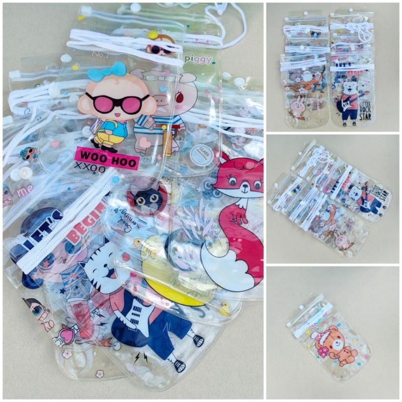 พร้อมส่ง ยกโหล 12 อัน คละลาย ซองกันน้ำ ใส่โทรศัพท์ เล่นน้ำ กันน้ำ กันฝุ่น