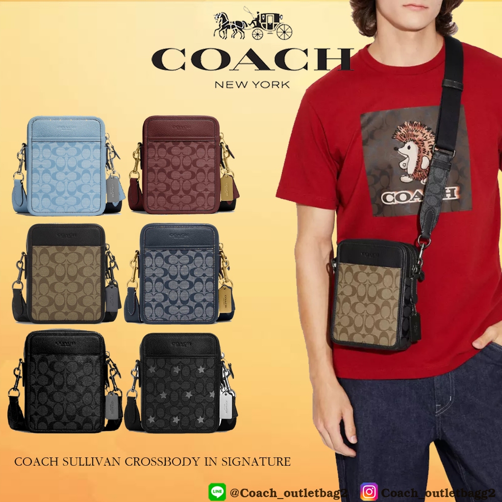 COACH SULLIVAN CROSSBODY IN SIGNATURE CANVAS (CC009)