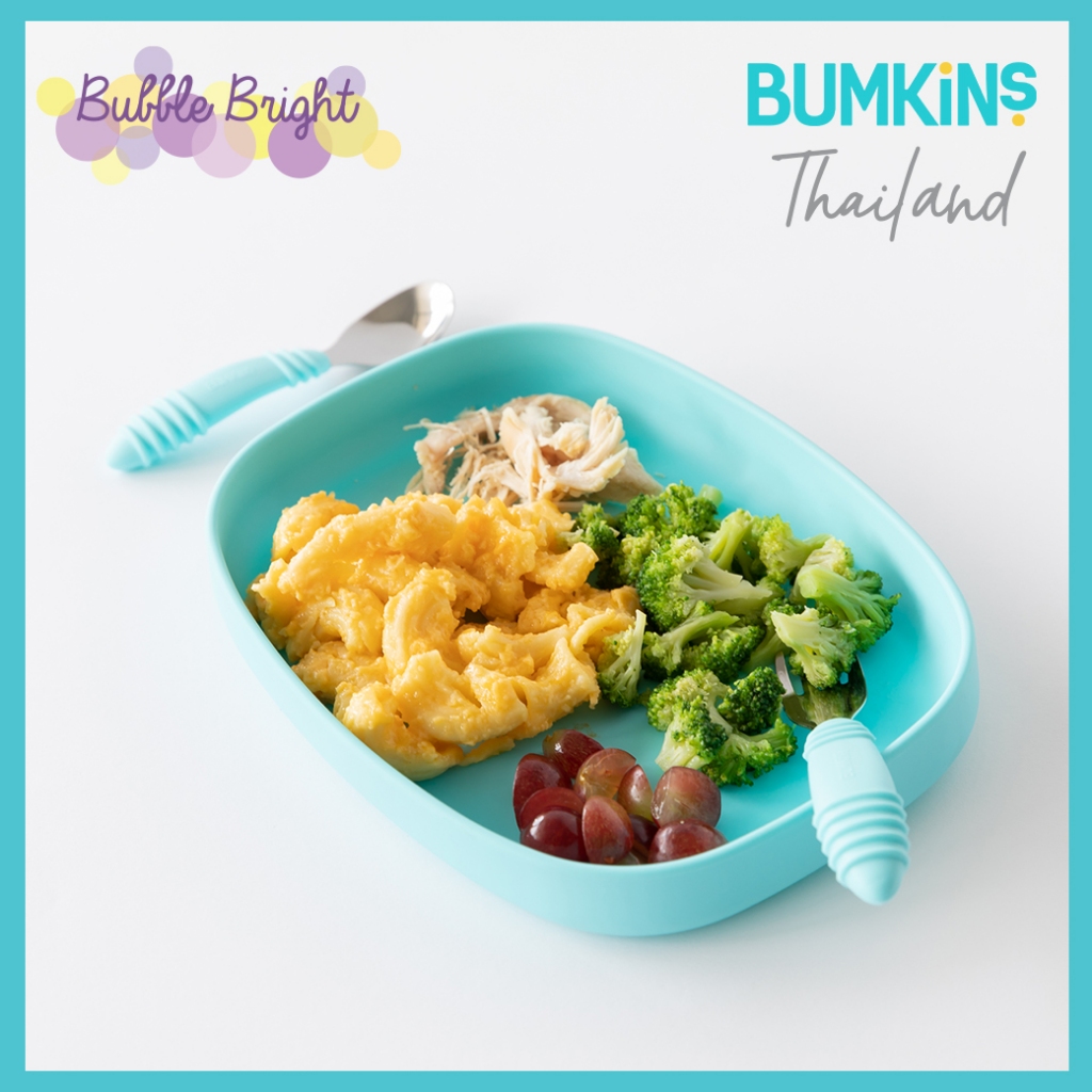 Bumkins จานซิลิโคน ฐานติดโต๊ะ รุ่น Grip Tray (GT) สินค้าลิขสิทธิ์แท้ 100% จาก Bumkins Thailand