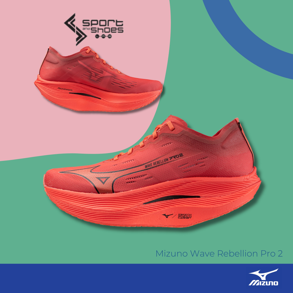Mizuno Wave Rebellion Pro2 รองเท้าวิ่ง (สำหรับผู้ชายและผู้หญิง) รูปที่ 4