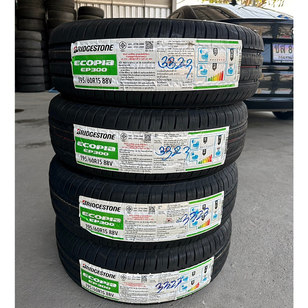 🔴 ยาง "#บริดจสโตน" Bridgestone Ecopia EP300 *** ยางใหม่ ปี 23 *** - 195/60R15